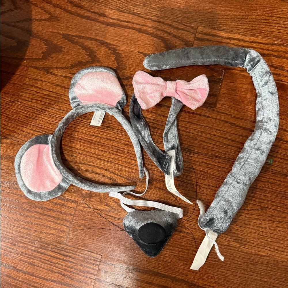 Gray and Pink Mouse Costume Set